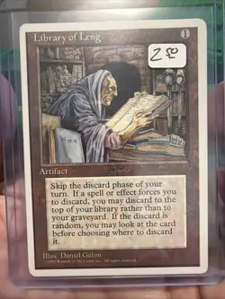 Library of Leng MTG 4th Edition Near Mint/Mint (NM/NM) - Image 1
