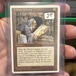 Library of Leng MTG 4th Edition Near Mint/Mint (NM/NM) - Image 1