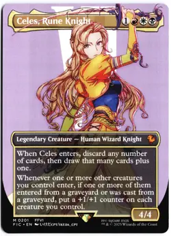 Celes, Rune Knight (Borderless) M Commander: FINAL FANTASY 201 NM - Image 1