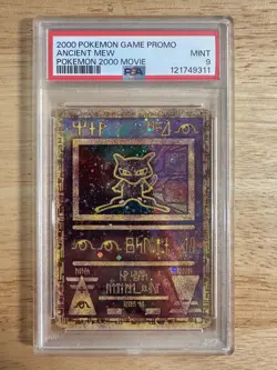 2000 Pokemon Game Promo Ancient Mew Pokemon 2000 Movie Collectors Uni PSA 9 MINT - Image 1