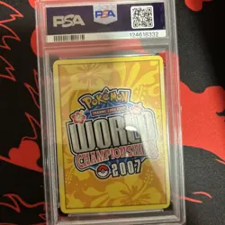 2007 POKEMON PROMO JOLTEON GOLD STAR WORLD CHAMP LEGENDS ASCENT #101 PSA 8 - Image 2