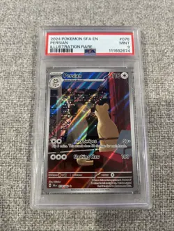 Pokemon 2024 Persian 078/064 Illustration Rare Shrouded Fable PSA 9 Read - Image 1