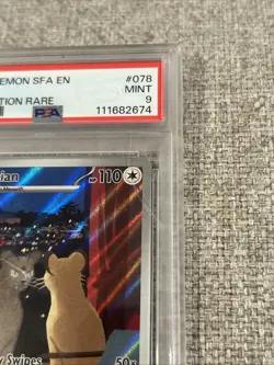 Pokemon 2024 Persian 078/064 Illustration Rare Shrouded Fable PSA 9 Read - Image 2