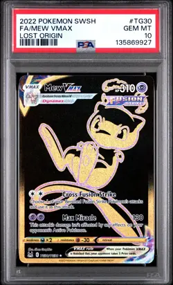 PSA 10 MEW VMAX #TG30 FULL ART 2022 POKEMON SWSH LOST ORIGIN GEM MINT - Image 1
