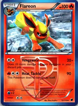 Flareon (Team Plasma) 12/116 Uncommon Plasma Freeze LP Pokemon TCG - Image 1