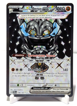 Cornerstone Mask Ogerpon ex 199/167 Sv6: Twilight Masquerade Holo Pokemon TCG NM - Image 1
