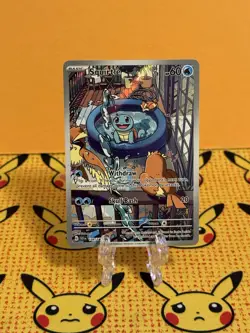 Squirtle 148/142 Sv07: Stellar Crown Holo Illustration Rare NM Pokemon TCG - Image 1