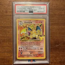 Pokemon Charizard Celebrations 4/102 Classic Holo Rare PSA 10 GEM MINT - Image 1