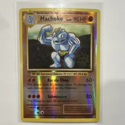 Pokemon TCG Machoke 58/108 90 HP Uncommon Reverse Holo Evolutions English - Image 1