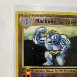 Pokemon TCG Machoke 58/108 90 HP Uncommon Reverse Holo Evolutions English - Image 5