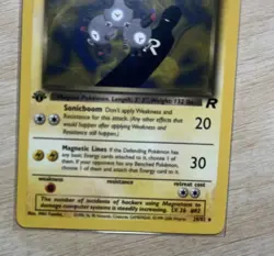 Dark Magneton 28/82 - Team Rocket 1st Edition Rare - WOTC Non-Holo Pokemon MP-LP - Image 3