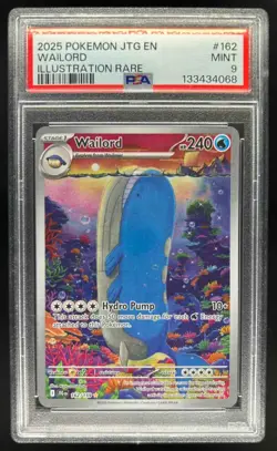 2025 Pokemon SV Journey Together JTG EN Wailord #162/159 PSA 9 - Image 1