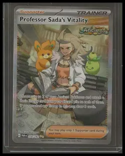 Pokemon TCG Professor Sada's Vitality 256/182 SV04: Paradox Rift Holo NM/M - Image 1