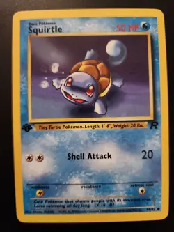 Pokemon TCG Squirtle Team Rocket 68 Regular 1st Edition Common - Image 1