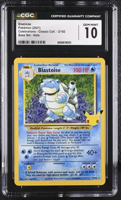 ✨CGC 10 Sequential✨ Pokemon TCG: Celebrations 25th: Charizard Blastoise Venusaur - Image 2