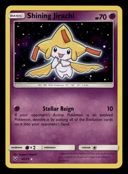 Shining Jirachi 42/73 Rare Shining Shining Legends Pokemon - Image 1