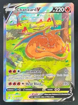 2022 Pokemon Sword & Shield Black Star Promos #SWSH260 Charizard V - Image 1