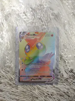 Victini VMAX 165/163 Battle Styles Rainbow Secret Rare MintCondition Pokemon TCG - Image 1