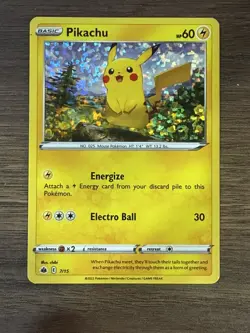 Pokemon TCG Pikachu McDonald's Promos 2022 7/15 Holofoil Rare NM - Image 1