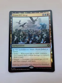 MTG Frostcliff Siege - Tarkir: Dragonstorm (TDM) *FOIL* 187 Rare - Image 1