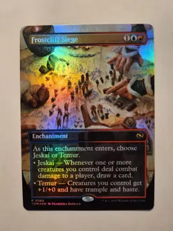 Frostcliff Siege (Borderless) #385 (Foil) (NM) Tarkir Dragonstorm TDM Magic MTG - Image 1