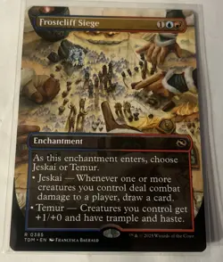 Frostcliff Siege FOIL Borderless 385 Tarkir Dragonstorm TDM MTG Rare Unplayed NM - Image 1