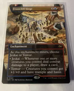 Frostcliff Siege FOIL Borderless 385 Tarkir Dragonstorm TDM MTG Rare Unplayed NM - Image 2