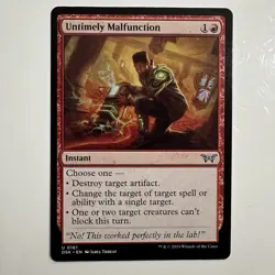 MTG Untimely Malfunction - 161 / English / Near Mint - Image 1