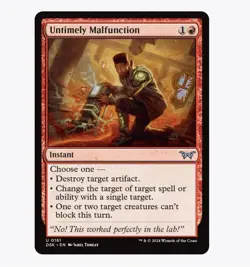 Untimely Malfunction - Duskmourn (DSK) - MTG Uncommon #161 | Regular Card - Image 1
