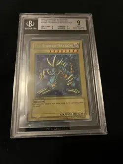 Yu-Gi-Oh! Tri-Horned Dragon 1st Edition Wavy Faded BGS 9 MINT LOB-000 - Image 3
