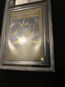 Yu-Gi-Oh! Tri-Horned Dragon 1st Edition Wavy Faded BGS 9 MINT LOB-000 - Image 4