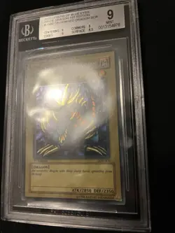 Yu-Gi-Oh! Tri-Horned Dragon 1st Edition Wavy Faded BGS 9 MINT LOB-000 - Image 5
