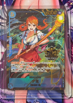 OP11-054 3rd Anniversary Alternate Art Nami One Piece Card - Image 1