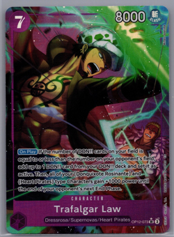 Trafalgar Law SR Alternate Art OP12-073 Legacy of the Master One Piece ENGLISH - Image 1