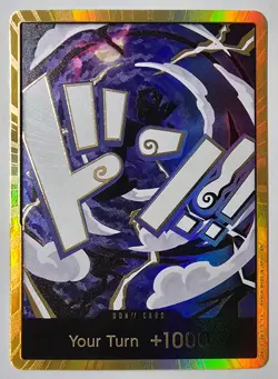 One Piece CCG DON!! Card (GEAR5 Luffy Gold PRB-02) ENGLISH Foil NM - Image 3