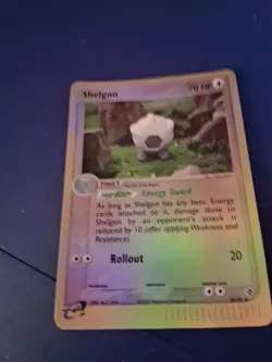 Shelgon 41/97 2003 EX Dragon Pokemon Card TCG Yuka Morii Reverse Holo LP+ - Image 2