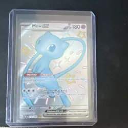 Mew Ex 216/091 SV: Paldean Fates Holo Shiny Ultra Rare Pokemon TCG Card - Image 1