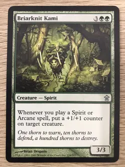Briarknit Kami MTG Magic the Gathering Spirit Card NM Near Mint Saviors Kamigawa - Image 1