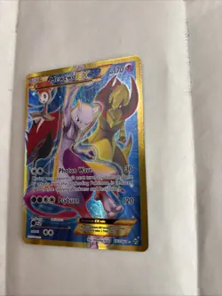 Pokemon Mewtwo EX Full Art Secret Holo Rare Card 163/162 XY Breakthrough - Image 3