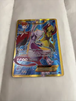 Pokemon Mewtwo EX Full Art Secret Holo Rare Card 163/162 XY Breakthrough - Image 4