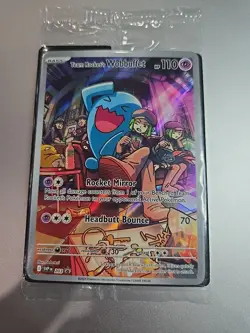 Team Rockets Wobbuffet 203 Black Star Promo Sealed Pokemon Card - Image 1