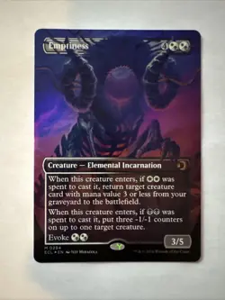 Emptiness (Borderless Foil) Lorwyn Eclipsed Foil Mythic 294 - Image 1
