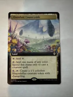 Abundant Countryside (Extended Art) Commander: Lorwyn Eclipsed Regular 42 - Image 1