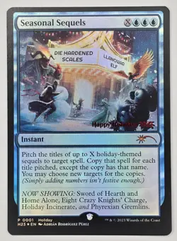 2023 Magic the Gathering Holiday Promo Seasonal Sequels Foil ENGLISH NM - Image 1