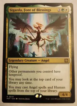 Sigarda, Font of Blessings March of the Machine: The Aftermath Regular Rare NM+ - Image 1