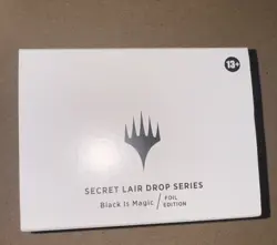 MTG Secret Lair Drop Series: BLACK IS MAGIC foil Edition Sealed box! - Image 1