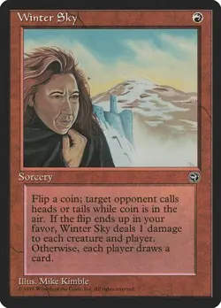 Winter Sky MP Homelands Red Sorcery Mtg Magic English Regular - Image 1