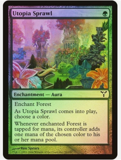 Utopia Sprawl X 1 FOIL Dissension Near Mint MTG Magic - Image 1