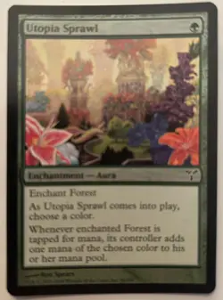 Utopia Sprawl X 1 FOIL Dissension Near Mint MTG Magic - Image 2