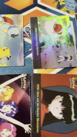 topps pokemon tv animation series rainbow foil lot of 11 - Image 2